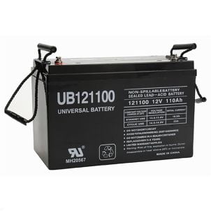 110Ah 12V Mobility Scooter Battery, Universal, I6 Terminal UB121100