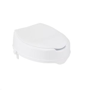 Drive Raised Toilet Seat with Lock and Lid, Standard Seat, 2"