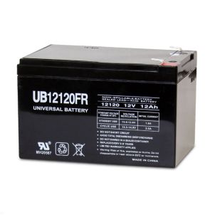 12Ah 12V Mobility Scooter Battery, Universal, F2 Terminal UB12120FR Flame Retardent