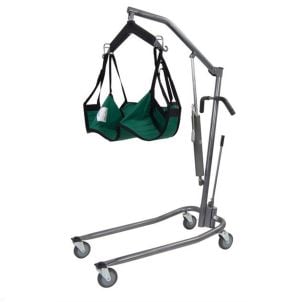 Steel Hydraulic Patient Lift Six Point Cradle Casters Drive Medical 13023svkit