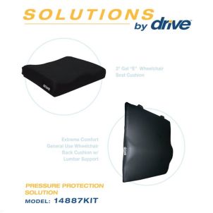 Wheelchair Back and Seat Cushion Bundle 