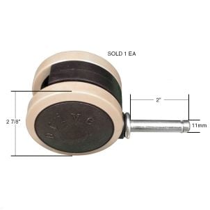 Delta Hospital Bed Non-Locking Caster Wheel Drive Medical 15044CNL