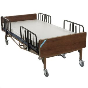 Full Electric Heavy Duty Bariatric Hospital Bed, Mattress 1 Set of T Rails 