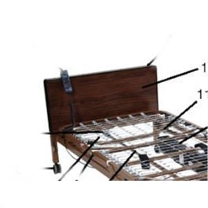 Delta Head Board Panel Frame Replacement Drive Medical 15544HP-1