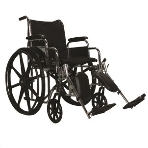 Silver Steel Easy Glide Adjustable Wheelchair - Roscoe Medical