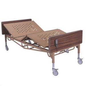 Brown Steel Full-Electric Bariatric Bed - Roscoe Medical