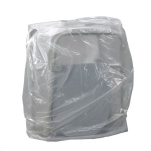 Clear Plastic Commode Storage Transport Cover Bag by Mason Medical