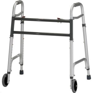 Heavy Duty Folding Walker 5 inch Wheels by Nova 4095DW5