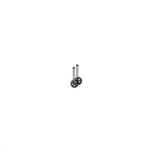 5 INCH WHEELS FOR 1 INCH FOLDING WALKER GRAY