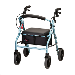 Light blue Zoom 20 Rolling Walker by Nova 4220DB