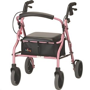 ZOOM 20 ROLLING WALKER - PINK by Nova