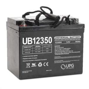 35Ah 12V Mobility Scooter Battery, Universal, I2 Terminal (Default)