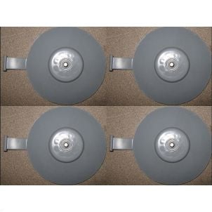 Bellavita Screw In Suction Cups, Set of 4, Gray