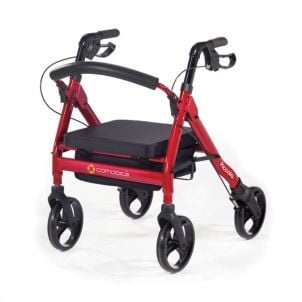 Piccola Red Rollator Walker by Comodita, COM 600 R