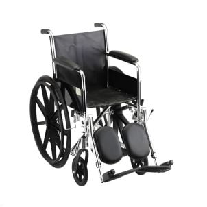 HAMMERTONE WHEELCHAIR- 16 INCH WITH FIXED ARM & ELEVATING LEGREST 