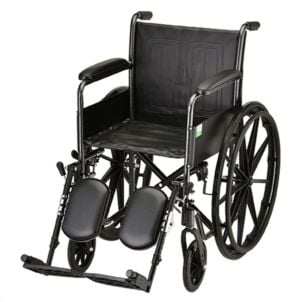 HAMMERTONE WHEELCHAIR- 18 INCH WITH FIXED ARM & ELEVATING LEGREST by Nova