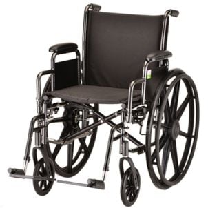 HAMMERTONE WHEELCHAIR- 18 INCH WITH DETACHABLE ARMS & SWINGAWAY FOOTREST by Nova