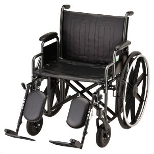 HAMMERTONE WHEELCHAIR- 24 INCH STEEL WITH DETACHABLE ARMS & ELEVATING LEGREST