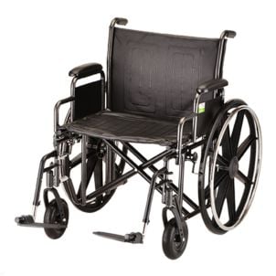 HAMMERTONE WHEELCHAIR- 24 INCH WITH DETACHABLE ARMS & SWINGAWAY FOOTREST by Nova