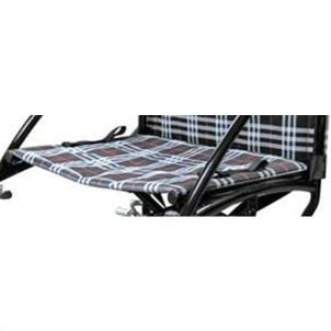 Fly-Lite Transport Chair Seat Upholstery: Silver Plaid Drive Medical STDS2A1829