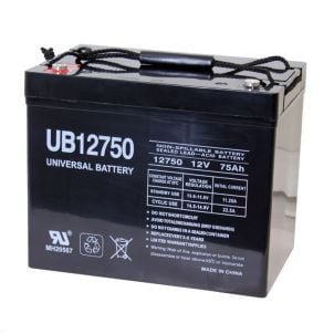 75Ah 12V Mobility Scooter Battery, Universal, I4 Terminal UB12750
