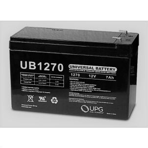 7Ah 12V Mobility Scooter Battery, Universal, F1 Terminal UB1270