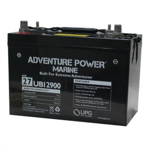 90Ah 12V Mobility Scooter Battery, Universal, Marine Combo Terminal UB12900
