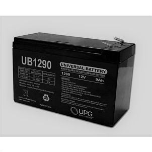 9Ah 12V Mobility Scooter Battery, Universal, F2 Terminal UB1290