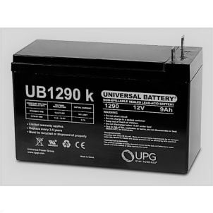 9Ah 12V Mobility Scooter Battery, Universal, T3 Terminal UB1290