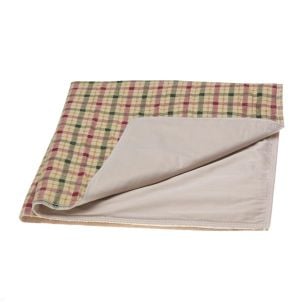 A DozenTriumphant Reusable Underpads - Tan - Plaid | 12 36.000 IN