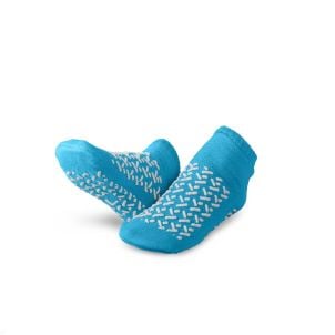 A Pair of Medline Double-Tread Slippers MDTDBLTREADLH | Large