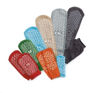 A Pair of Medline Double-Tread Slippers MDTDBLTREADXH | Extra Large