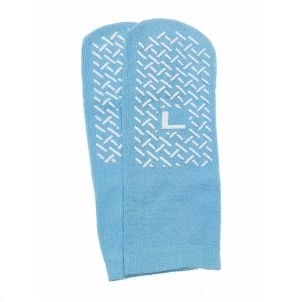 A Pair of Medline Single-Tread Slippers MDT211218LIH | Large