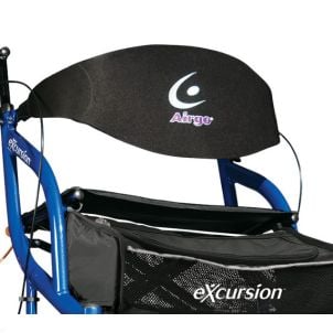 Airgo Walker Rollator Backrest XWD Black Hugo A01-102