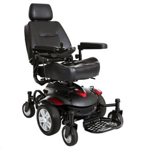 Titan AXS Mid-Wheel Drive Powerchair, 18" x 18" Captain Seat