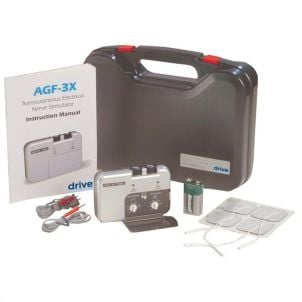 Portable Dual Channel TENS Unit and Carry Case by Drive Medicall