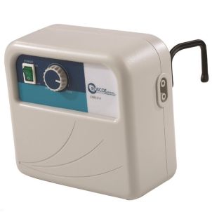 White Vinyl Cirrus Alternating Pressure Pump and Pad System - Roscoe Medical