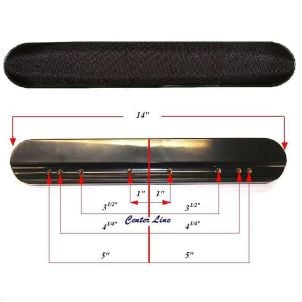 Armrest Pads for Transport Wheelchair ATC17-BK