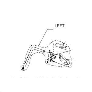 HANDLE BAR Right HUGO WALKER A-FRAME,1EA B01-024R