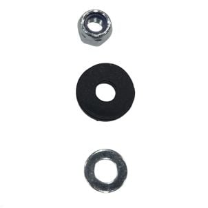 Hardware 8" Rear Wheel Airgo, Solid Black B01-142 (Default)