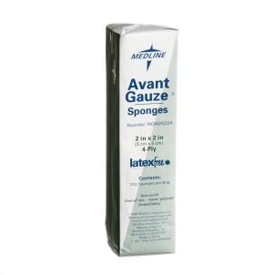 Bag of 200 Medline Avant Gauze Non Woven Non Sterile Sponges NON25224Z