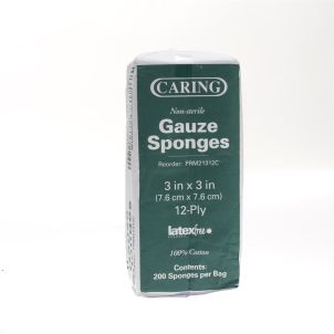 Bag of Medline Caring Woven Non Sterile Gauze Sponges PRM21312CZ