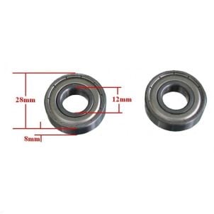Silver Sport Recliner Fork Stem Bearing (2 needed) Raised Dust Cap Drive Medical STDS1060