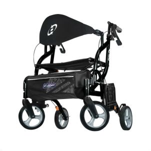 Airgo Fusion F23 Side-Folding Rollator & Transport Chair by Hugo 700-932