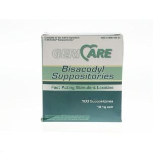 Bottle of GENERIC OTC Bisacodyl Suppositories OTC10199BX