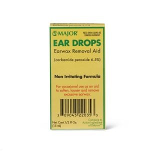 Bottle of MAJOR PHARMACEUTICAL Ear Wax Drops OTC322035