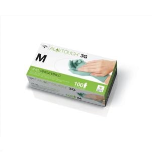 Box of Aloetouch 3G Powder-Free Latex-Free Synthetic Exam Gloves Medium