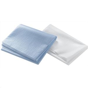 Box of Medline Disposable Polypropylene Fitted Stretcher Sheets Blue NON34600