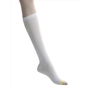 Box of Medline EMS Knee Length Anti Embolism Stockings White Medium MDS160644H