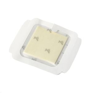 Box of Medline Optifoam Antimicrobial Adhesive Dressings MSC9604Z